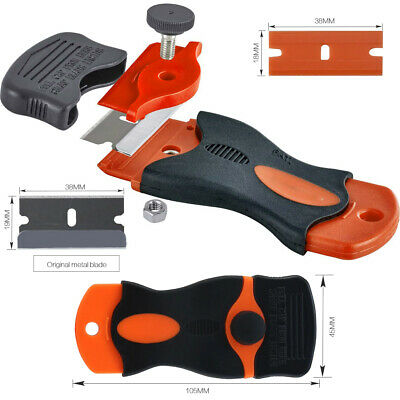 100pcs Plastic Razor Blades +2pc Razor Scraper Double Edged Sticker Removal Tool - Fresh Stock Dated December 2025