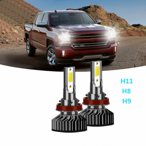 H8 H9 H11 LED Headlight Bulbs Motorcycle For Ninja ZX6R ZX10R ZX14R Suzuki GSXR - Fresh Stock Dated February 2026