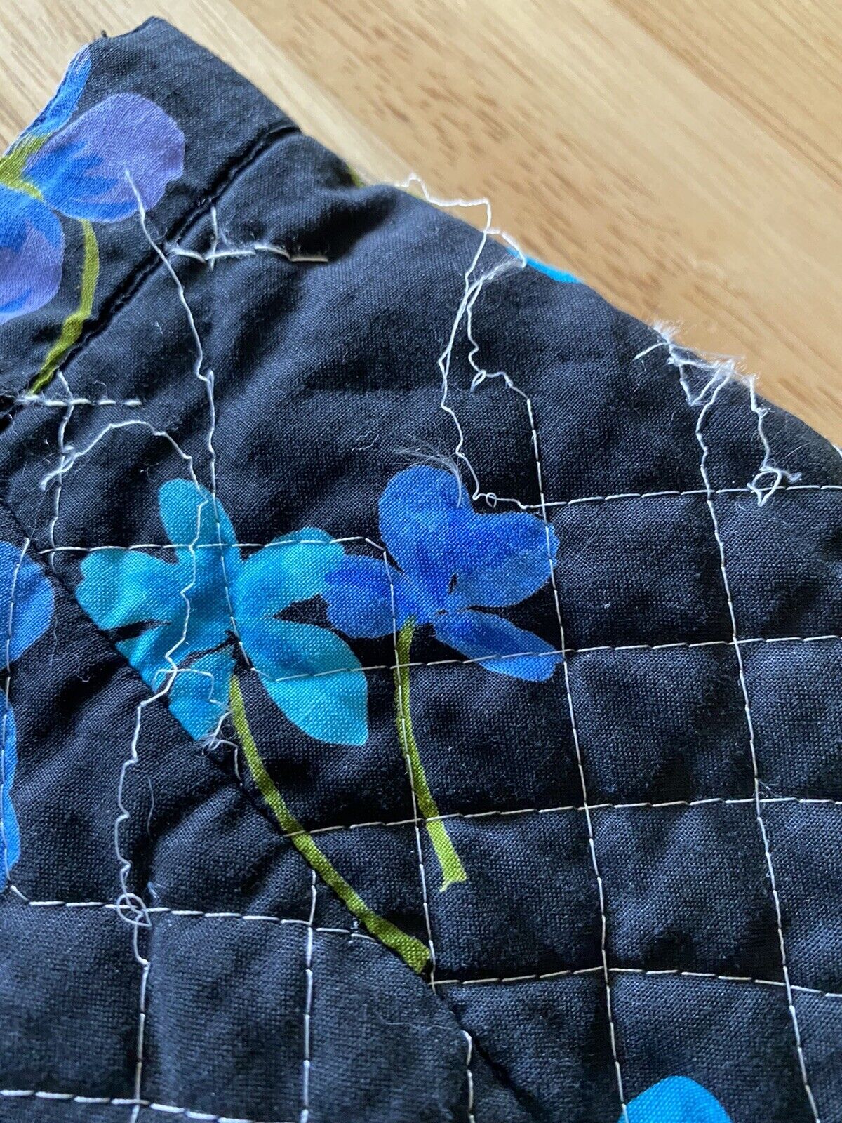 VTG 70’s Dark Floral Quilted Blanket High Waist Aline Maxi Skirt XS - Fresh Stock Dated March 2026