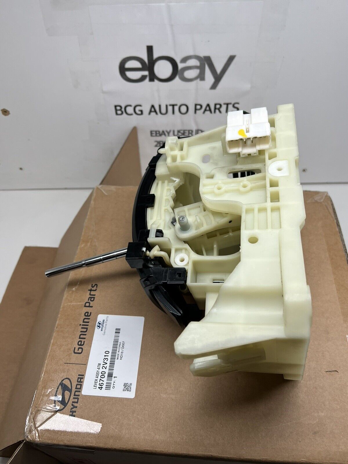 15 16 17 HYUNDAI VELOSTER GENUINE AUTO TRANSMISSION SHIFT LEVER OEM 46700-2V310 - Fresh Stock Dated February 2026