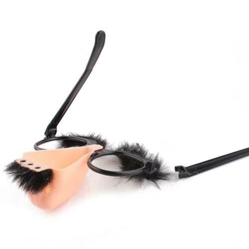 Halloween Fun Eyeglasses Big Nose with Black Moustache Eyebrow Party Costumes - Fresh Stock Dated February 2026