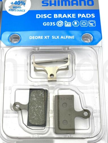 2Pair Shimano Disc Brake Resin Pad G03S w/Spring for XTR XT SLX ALFINE Y8WW98030 - Fresh Stock Dated December 2025