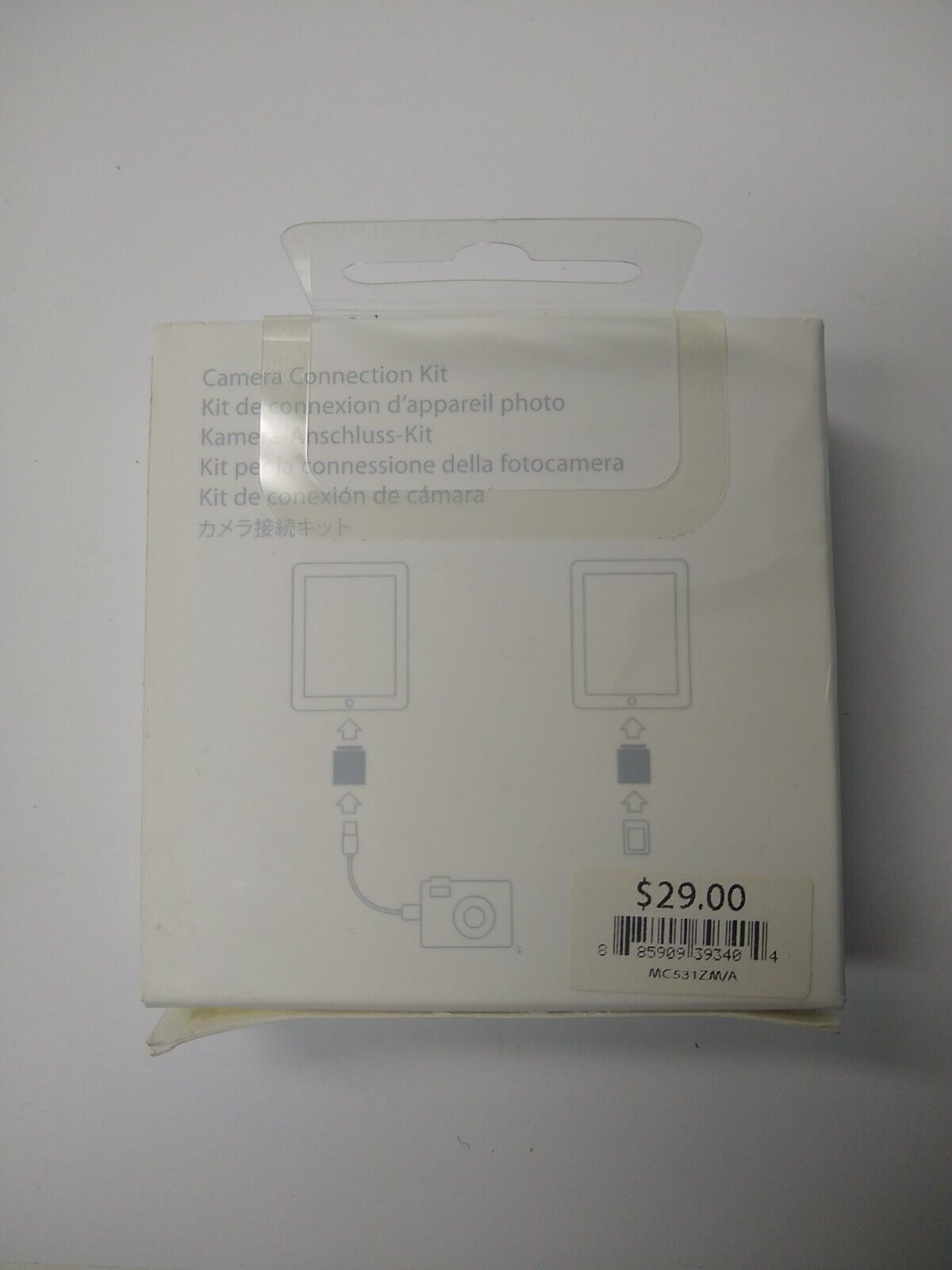 NEW Genuine Apple iPad Camera Connection Kit MC531ZM/A with parts A1362 & A1358 - Fresh Stock Dated February 2026
