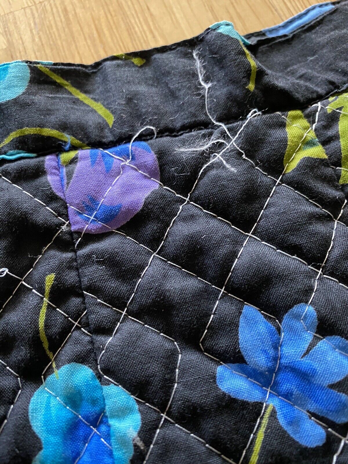 VTG 70’s Dark Floral Quilted Blanket High Waist Aline Maxi Skirt XS - Fresh Stock Dated March 2026