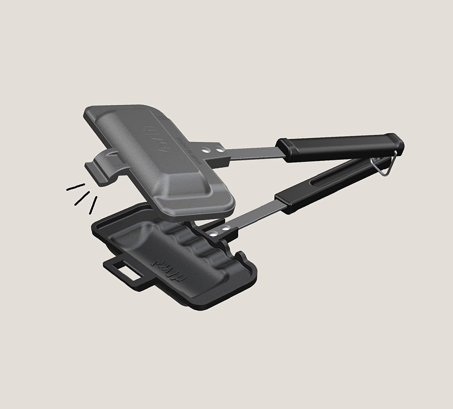 4w1h Hot Sand Solo Sandwich Maker Tsubame Sanjo Kitchen Japan Made Outdoor Handy - Fresh Stock Dated December 2025