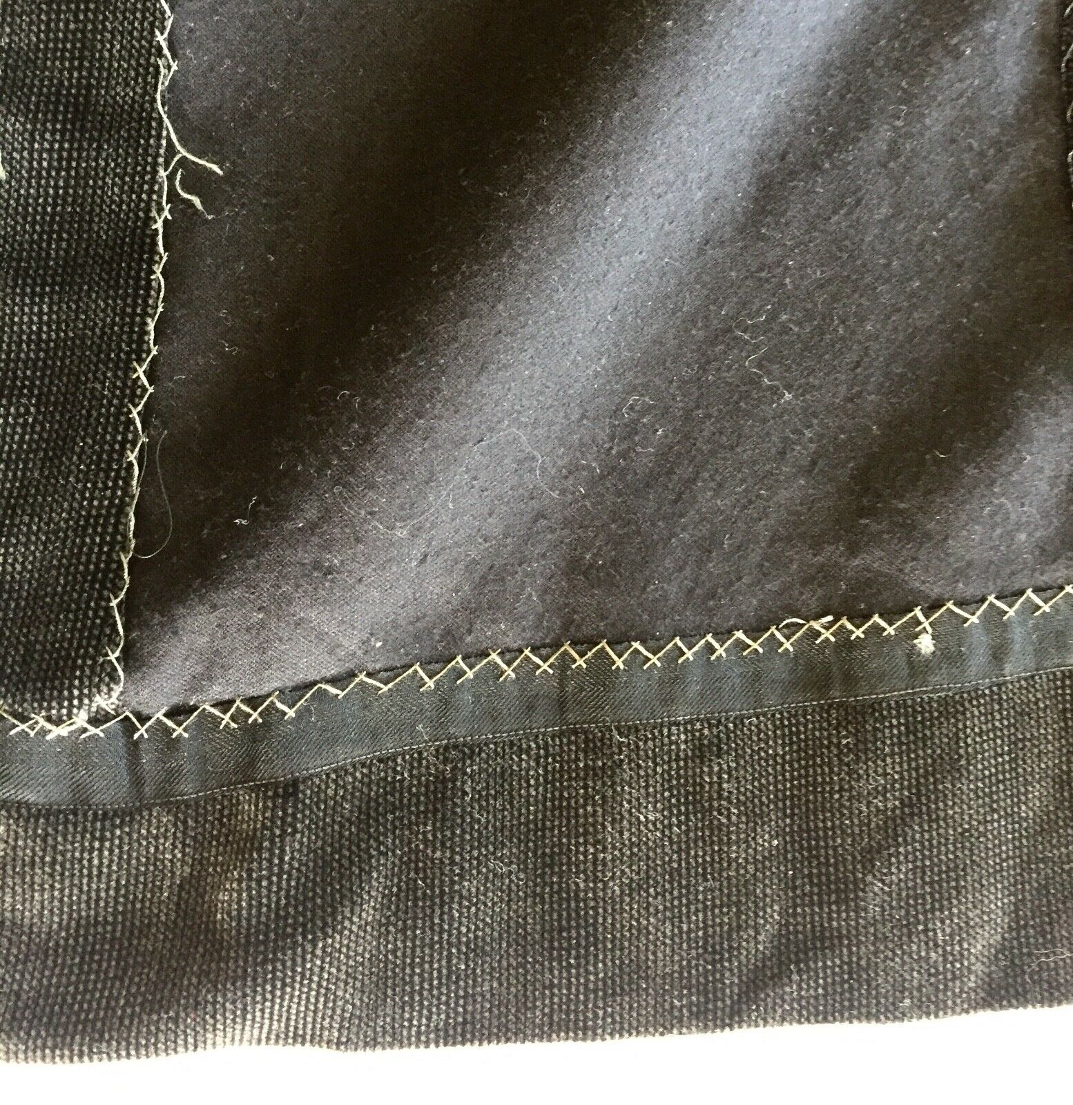 Edwardian Unfinished Dark Grey Art Deco Skirt Panel 1910s Historical Fashion M L - Fresh Stock Dated February 2026