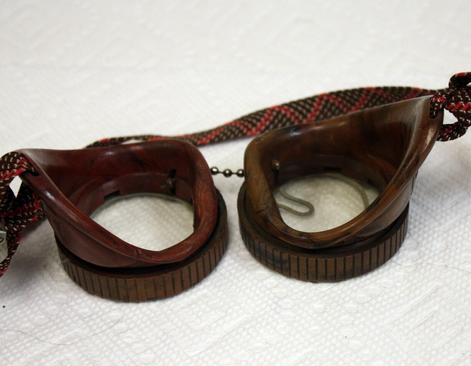 Vintage Deco Sellstrom Welding Goggles, Catalin? Steampunk Motorcycle Aviator - Fresh Stock Dated February 2026