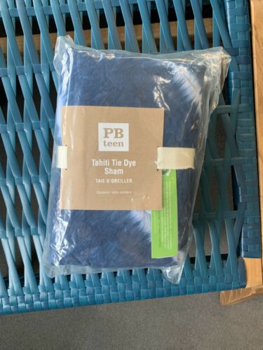 Pottery Barn Teen Kids Tahiti Tie Dye Sham Standard  Blue 6 Available - Fresh Stock Dated December 2025