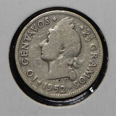 Dominican Republic 1952 10 Centavos  900795 combine shipping - Fresh Stock Dated December 2025