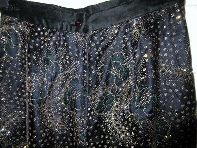 VTG Scott McClintock 10 Velvet Skirt Sparkle Floral Glittery Cocktail Party NWT - Fresh Stock Dated March 2026