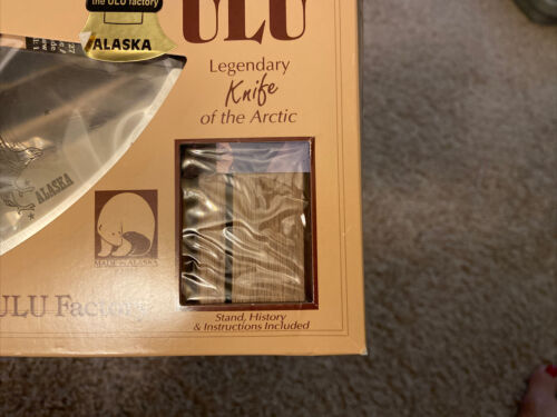 NEW Alaska ULU Legendary Knife Of The Arctic-the Ulu Factory, 1993, Stand, Instr - Fresh Stock Dated December 2025