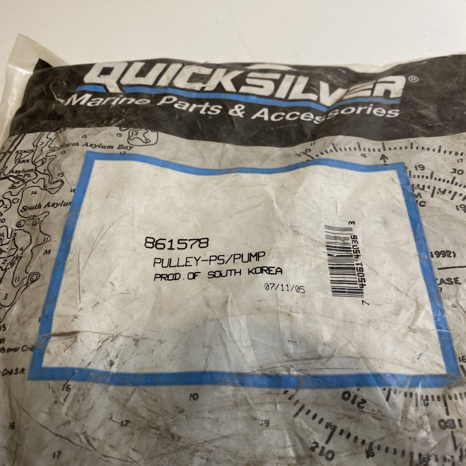 Power Steering Pump Pulley 861578 Mercury MerCruiser 4.3 5.0 5.7 6.2 L V6 V8 @H7 - Fresh Stock Dated February 2026