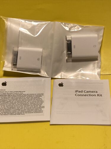 Genuine Apple iPad Camera Connection Kit MC531ZM/A NEW Quantity2(A1362 & A1358) - Fresh Stock Dated February 2026