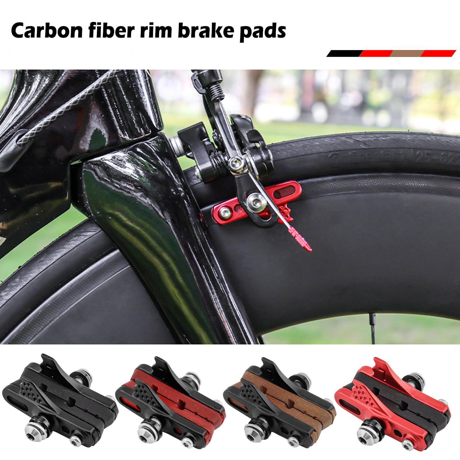 Bicycle 51.7x12MM Durable Carbon Fiber Rim Brake Block Drawer Clip Brake P 1K9B - Fresh Stock Dated February 2026