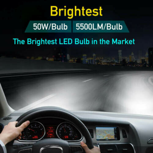 FOR SUZUKI KING QUAD 400 500 750 HIGH POWER HEADLIGHT LED LIGHT BULB SUPER WHITE - Fresh Stock Dated February 2026