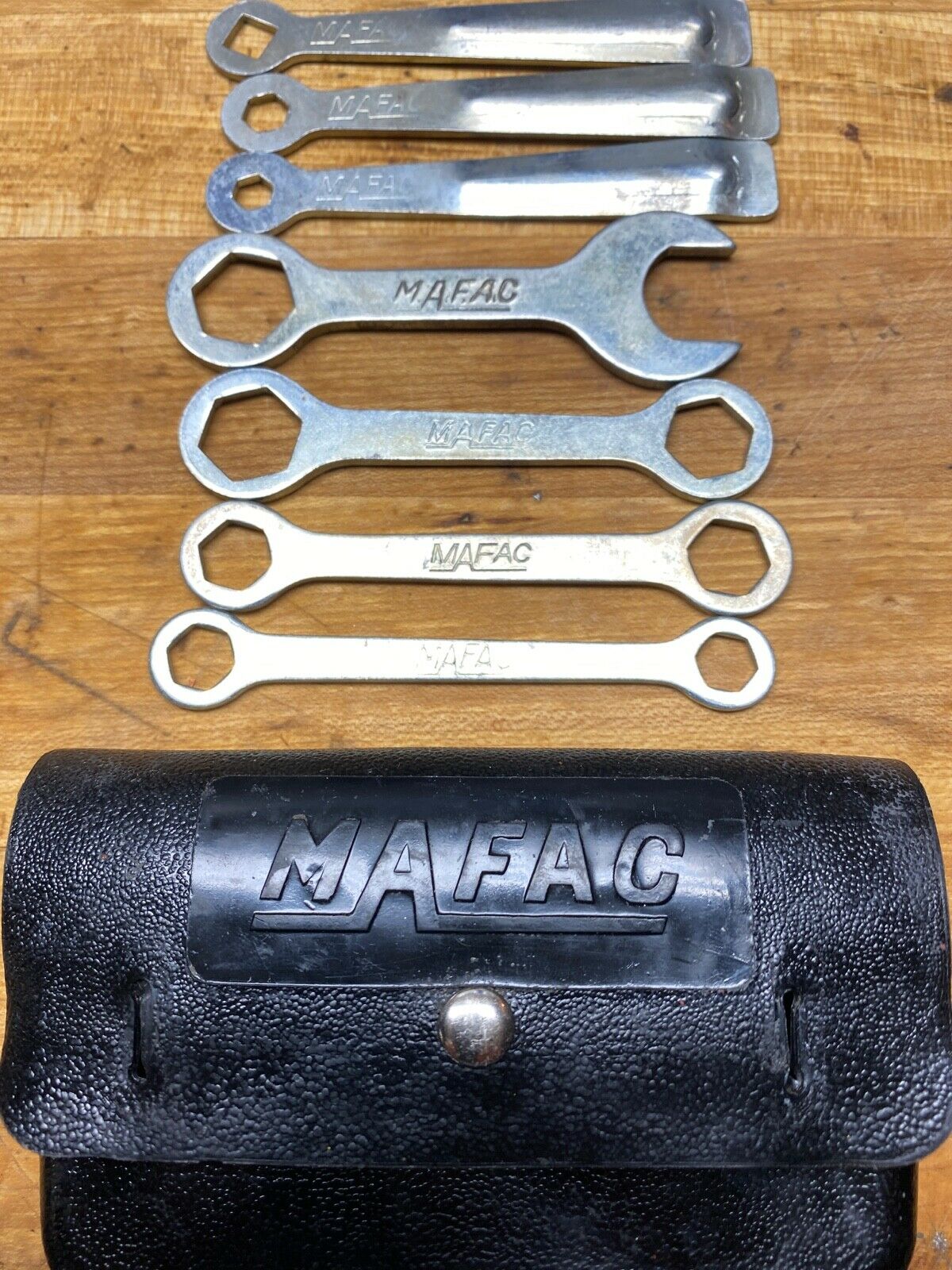 Vintage Antique Bicycle MAFAC Tool Wrench Set & Bag - Fresh Stock Dated December 2025