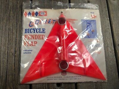 VINTAGE BIKE BICYCLE COMET FENDER MUD FLAP HUNT WILDE MUDFLAP MUD GUARD MUDGUARD - Fresh Stock Dated December 2025