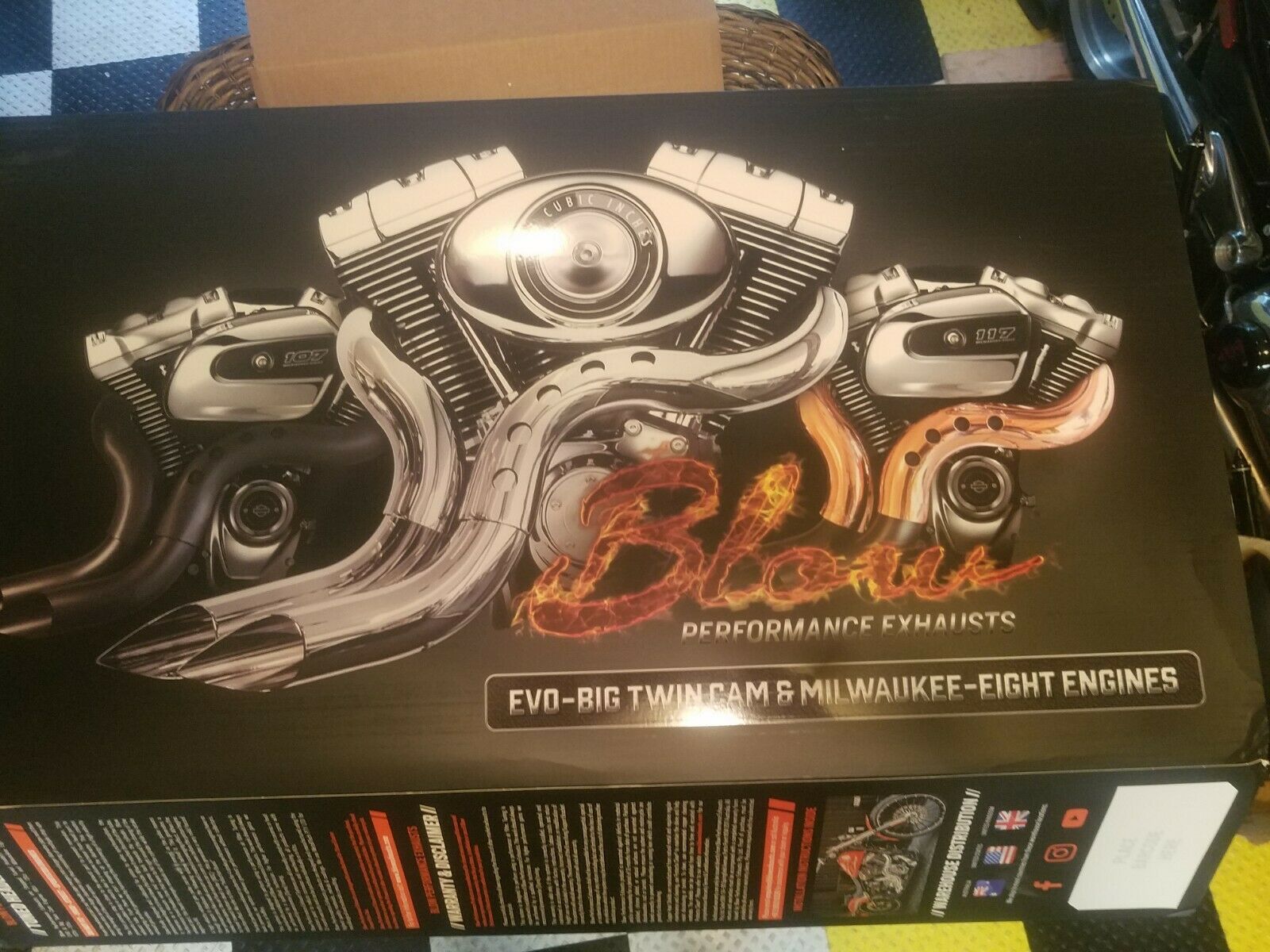 🏍  BLOW EXHAUST FOR HARLEY M 8 COMPLETE - Fresh Stock Dated February 2026