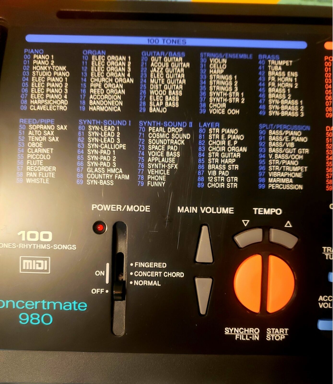 Optimus Concertmate 980 MIDI Controller Electronic Keyboard - Fresh Stock Dated February 2026