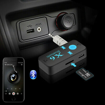 Car handsfree kit USB Receiver Bluetooth Audio 3.5mm Jack AUX TF Card Reader - Fresh Stock Dated February 2026