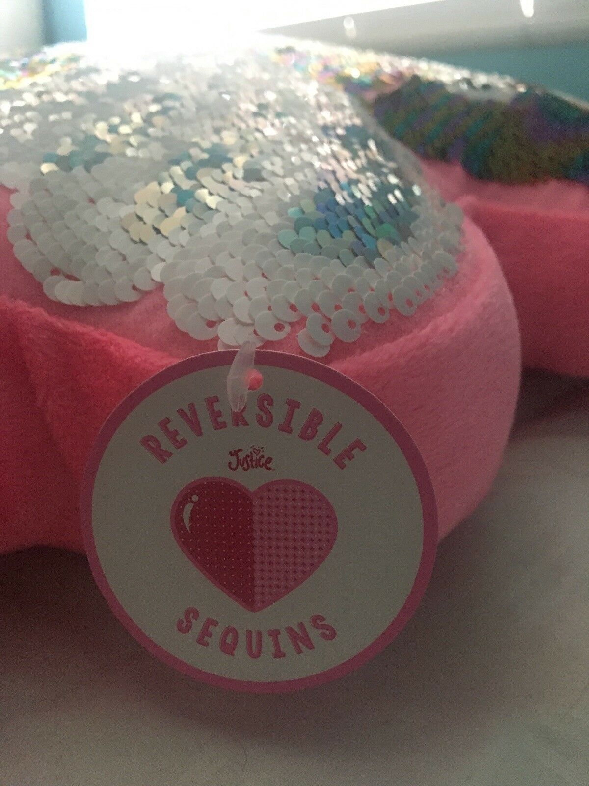 NWT FACTORY SEALED Girls JUSTICE Shaped Llama Unicorn Flip Sequin PILLOW GIFT - Fresh Stock Dated December 2025