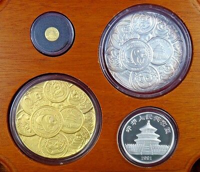 1991 China 10th Anniversary Panda Collection Coin Set Box COA Lim. Ed. 84 of 750 - Fresh Stock Dated February 2026