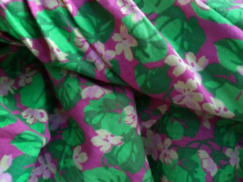 Vintage Laura Ashley RARE 70s Prairie Skirt Grass Green Purple Pink Fuchsia S M - Fresh Stock Dated February 2026