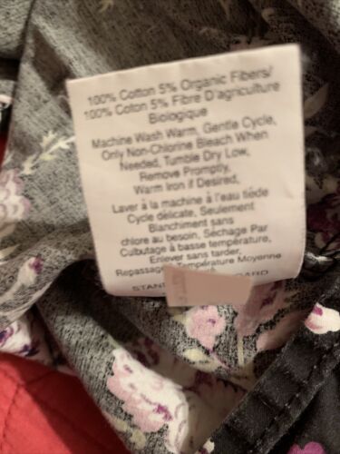 Pottery Barn PB Teen Black Purple Floral Set Standard Pillow Cases - Fresh Stock Dated December 2025