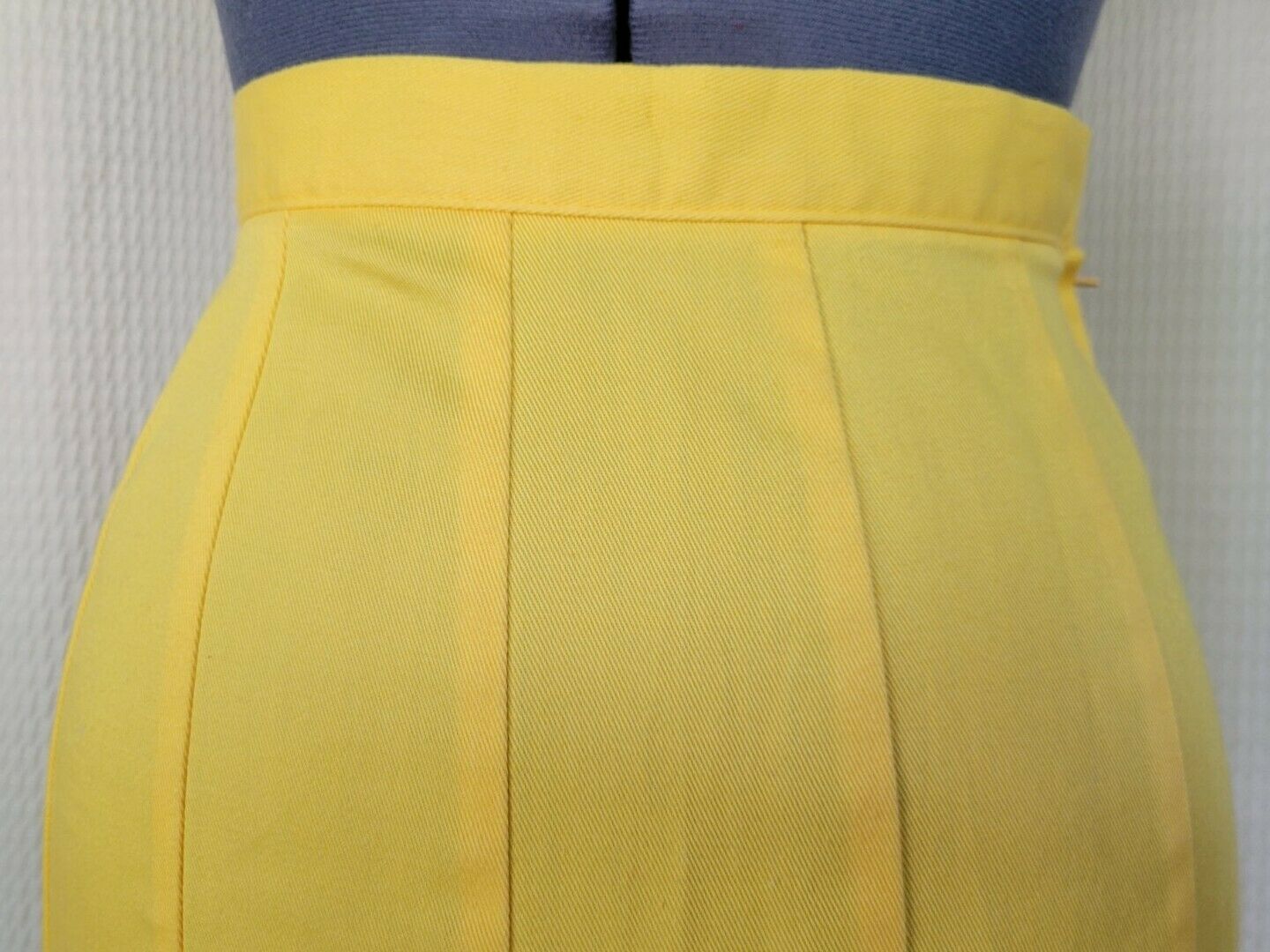 Vintage Bright Yellow Trumpet Pleated Skirt - Fresh Stock Dated March 2026