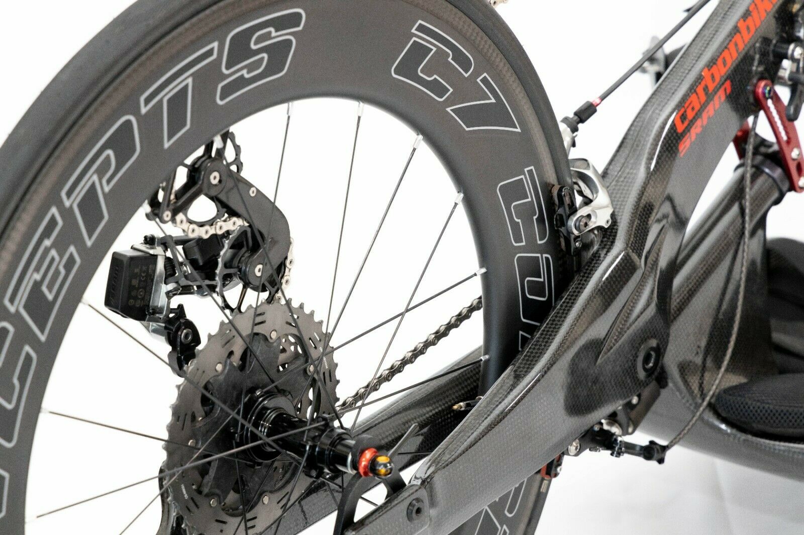 Carbon Bike Handcycle, Hand Bike, C7  Wheelsbike Sram Schwalbe Titanium Shimano - Fresh Stock Dated December 2025