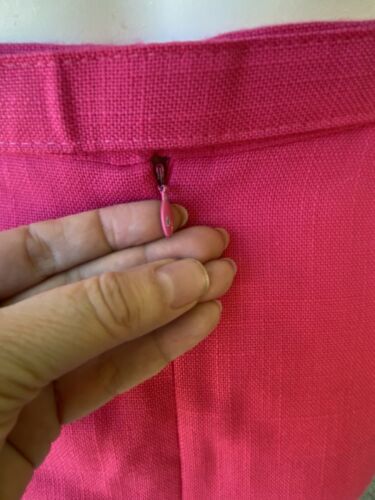VTG 60’s 70’s hot pink high waist pencil Bod Con skirt pockets Belt XS - Fresh Stock Dated February 2026