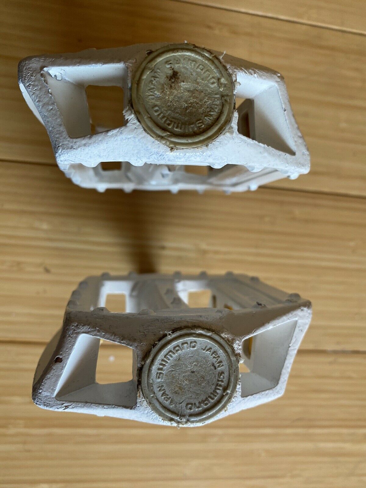 SHIMANO 1/2 PD-MX15 White Pedals OLD SCHOOL BMX For 1pc Cranks - Fresh Stock Dated December 2025