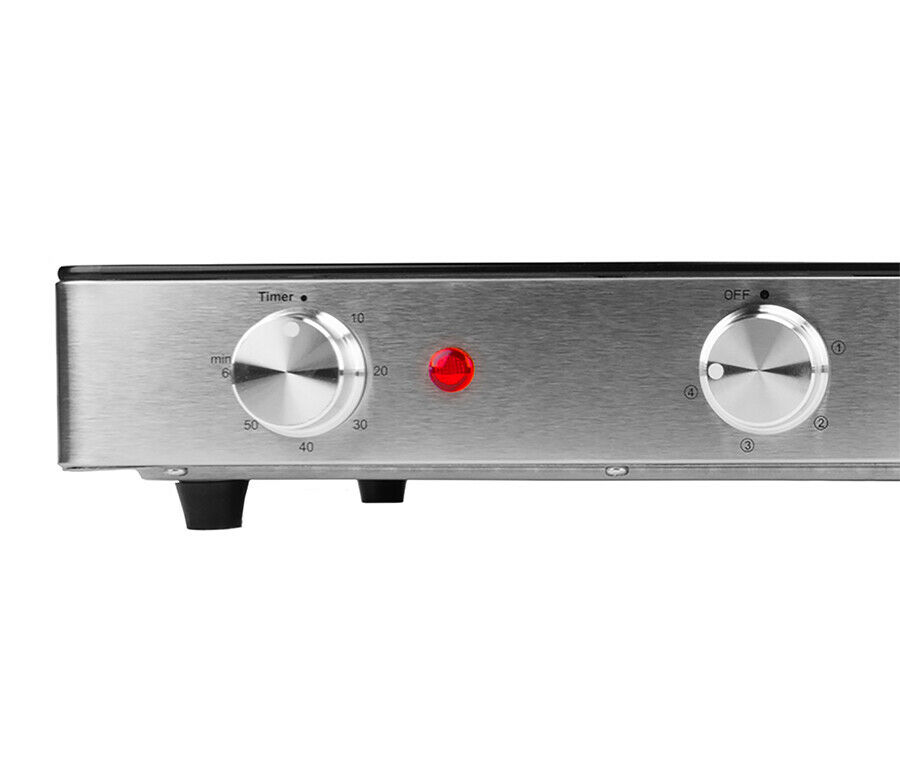 Brentwood TS-382 Double Infrared Electric Countertop Burner with Timer 120V NEW - Fresh Stock Dated December 2025