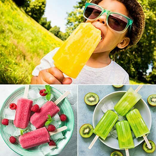 Silicone Popsicle Molds, 10 Cavities Ice Pop Molds Reusable - Fresh Stock Dated December 2025