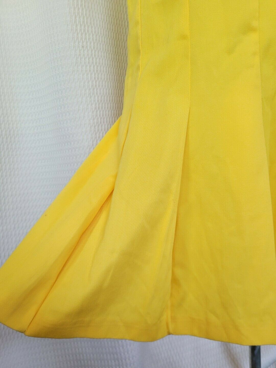 Vintage Bright Yellow Trumpet Pleated Skirt - Fresh Stock Dated March 2026