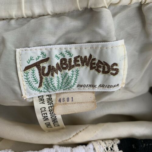 1970s Gunne Sax style Maxi Panel Skirt Lace Boho Hippy Black White Long Prairie - Fresh Stock Dated February 2026