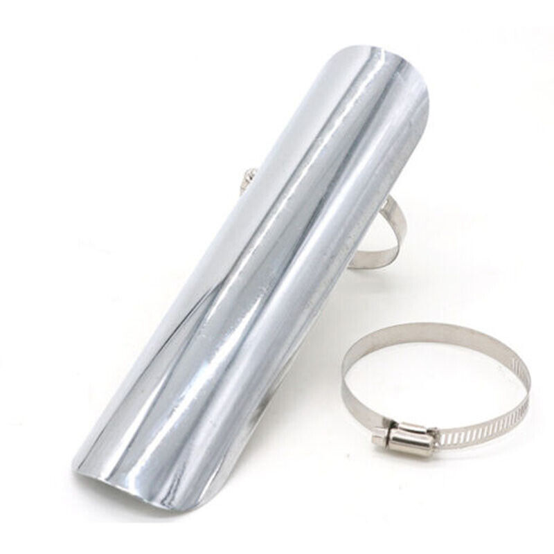 Chrome Fit for Harley Exhaust Muffler Pipe Heat Shield Cover Protect Motorcycle - Fresh Stock Dated February 2026