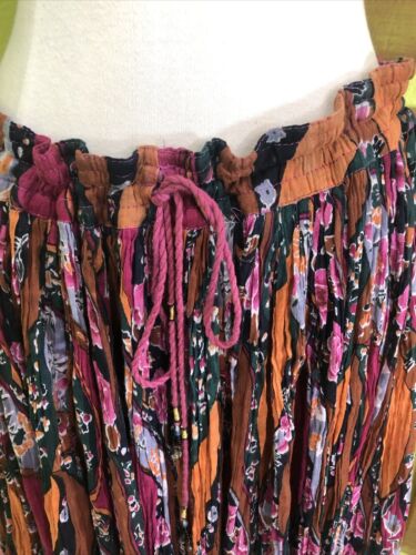 Vtg 80s 90s Floral Gypsy Full Sweep Gauze Boho Hippie Festival Maxi Skirt M/L - Fresh Stock Dated December 2025