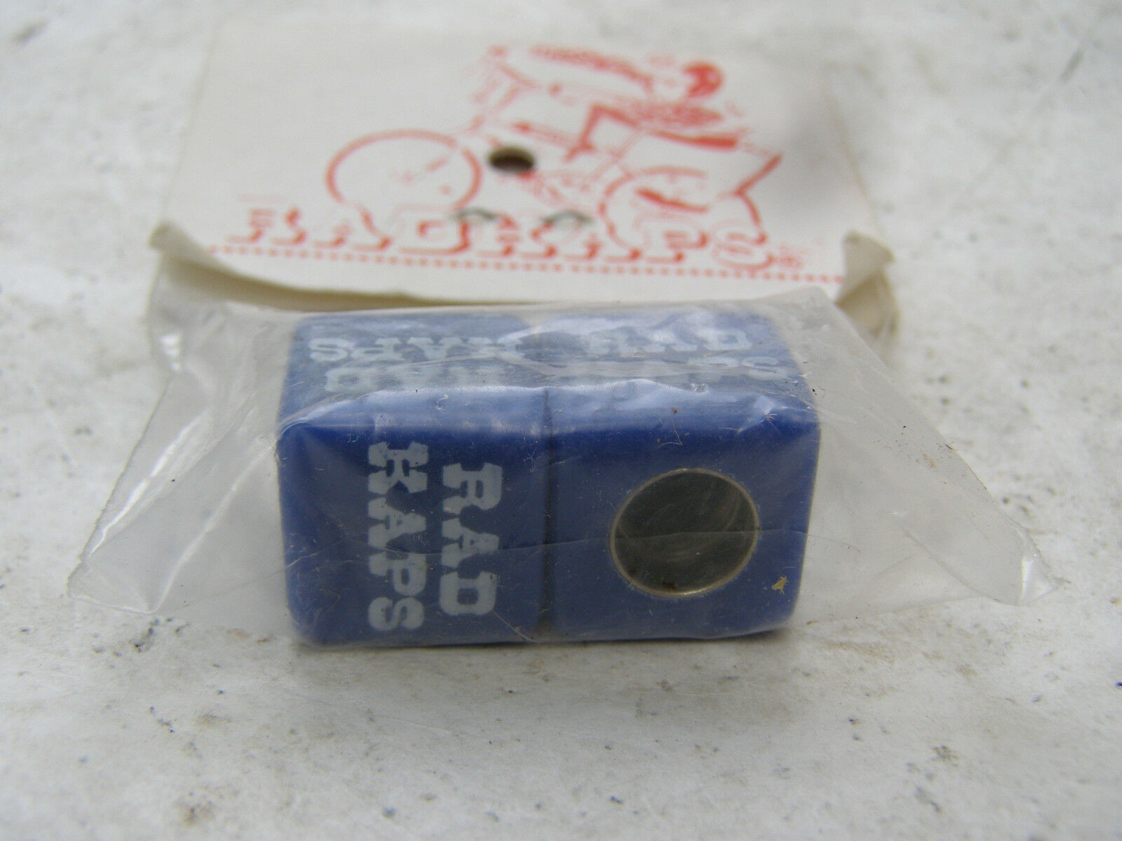 STEVE VELTMANS BLUE RADKAPS VALVE CAPS NOS 80S BMX CRUISER FREESTYLE COVERS - Fresh Stock Dated December 2025