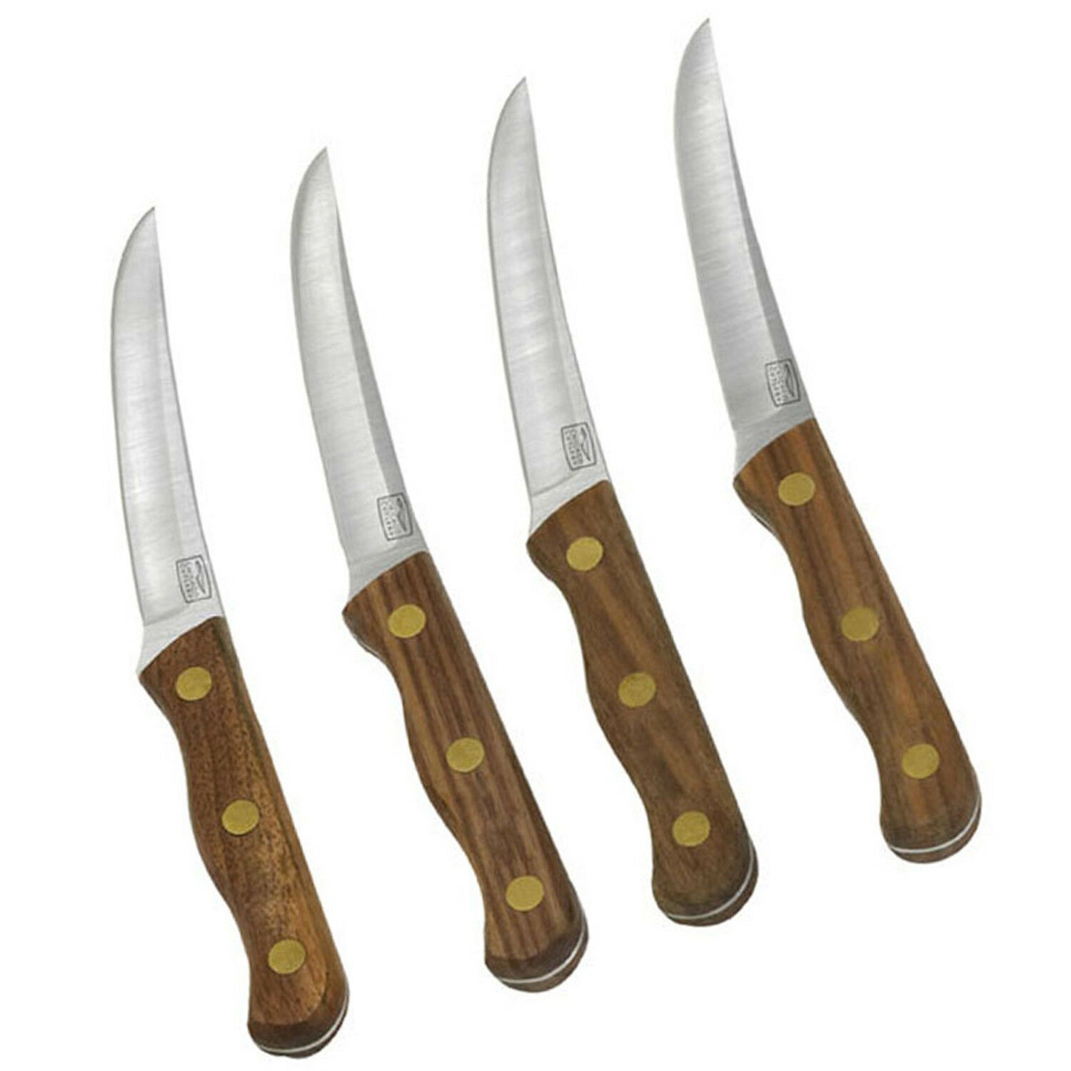 Chicago Cutlery 4 piece Walnut Tradition Steak Knife Set New replaces 103S B144 - Fresh Stock Dated December 2025