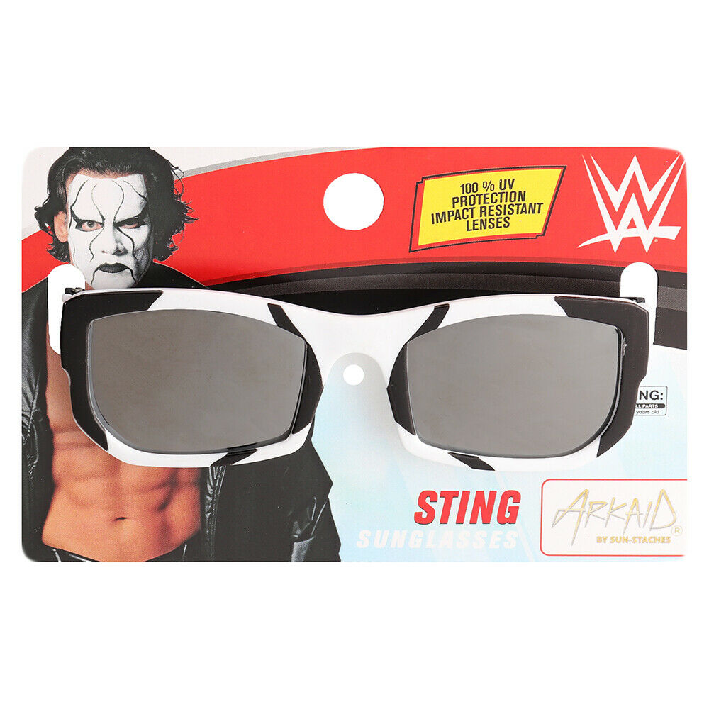 Licensed WWE Wrestling Sting Kids Shades Costume Child Size Arkaid Sunglasses - Fresh Stock Dated December 2025