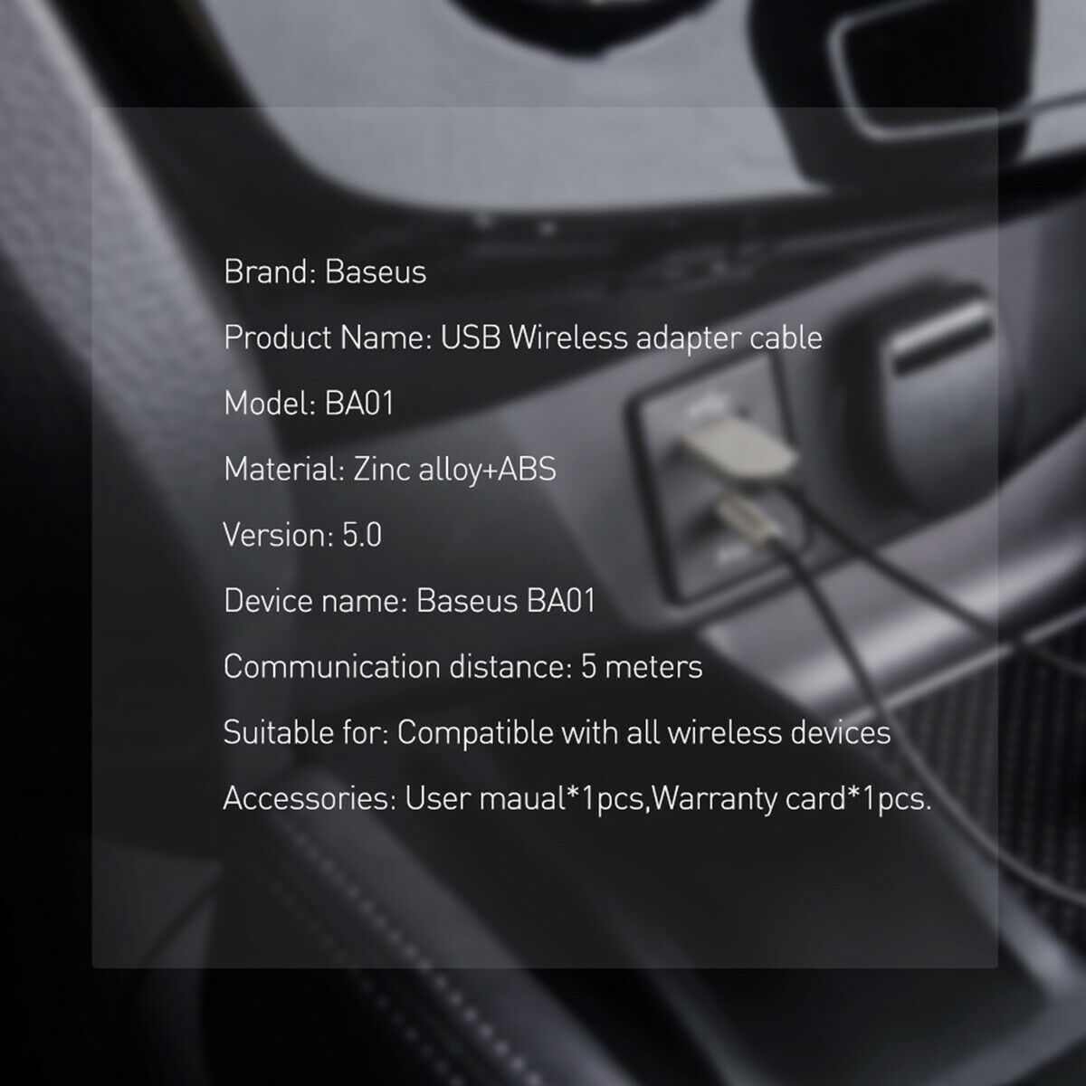 Bluetooth Wireless USB 3.5mm AUX Audio Adapter Cable Stereo Home Car Receiver - Fresh Stock Dated December 2025