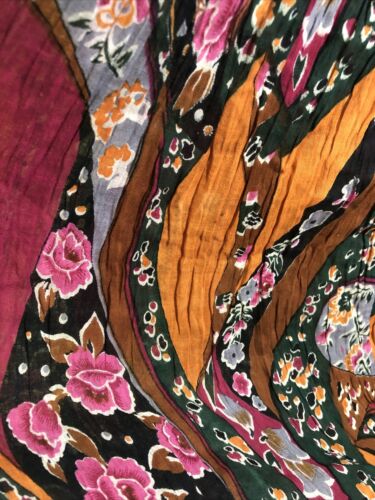 Vtg 80s 90s Floral Gypsy Full Sweep Gauze Boho Hippie Festival Maxi Skirt M/L - Fresh Stock Dated December 2025