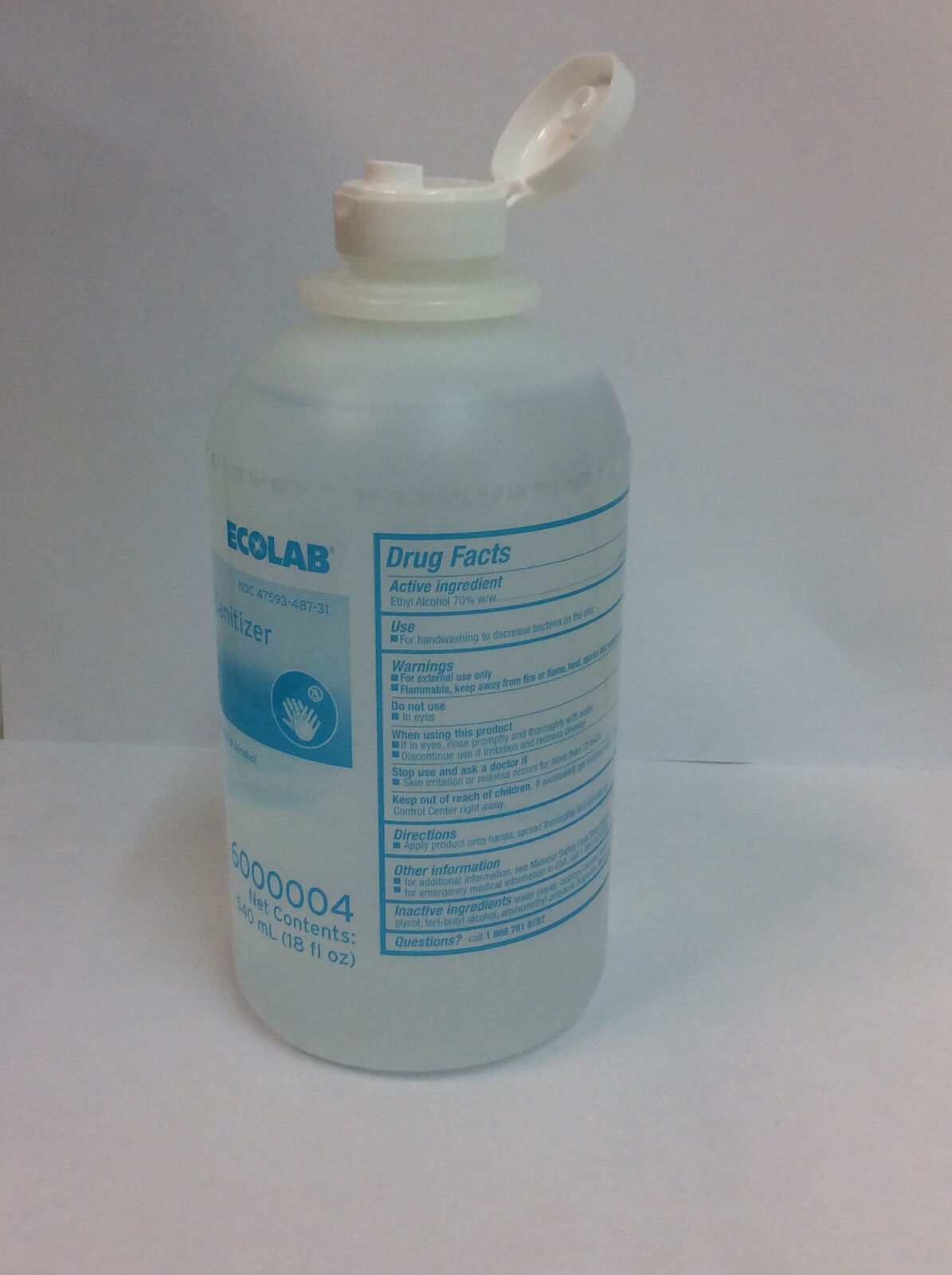 Hand Sanitizer Endure® 300 540 mL Ethyl Alcohol Gel Dispenser Refill Bottle - Fresh Stock Dated February 2026