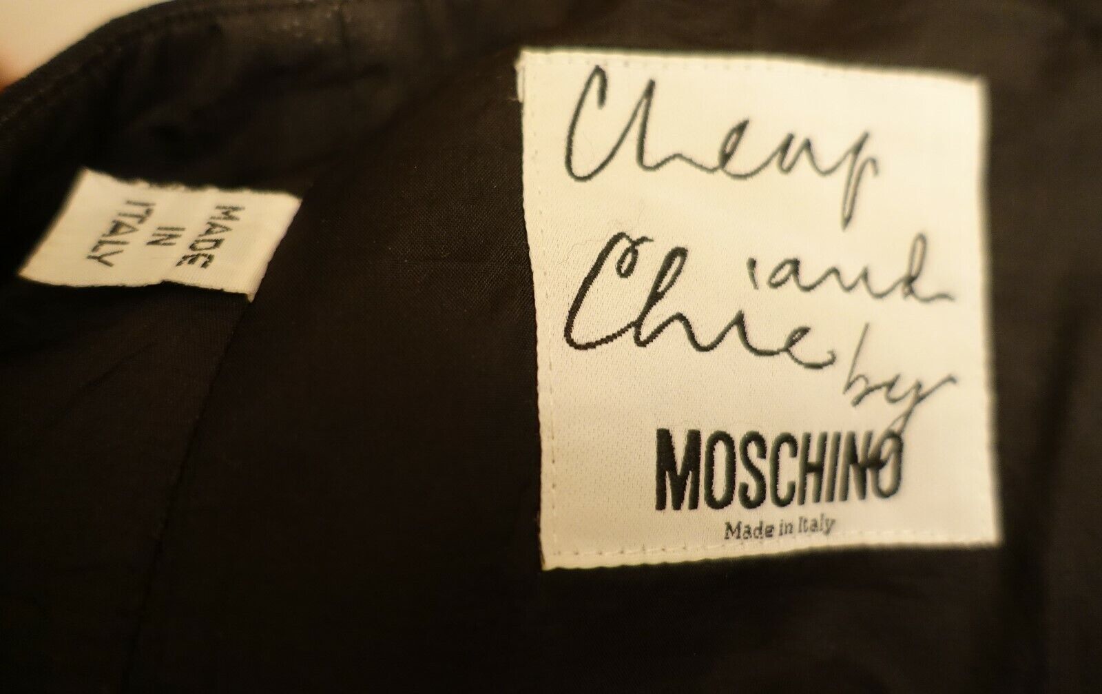 MOSCHINO CHEAP AND CHIC BLACK WOOL KNIFE PLEATED MINI SKIRT VINTAGE 1990S I 40 6 - Fresh Stock Dated March 2026