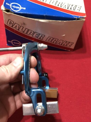 NOS BLUE FRONT DIA COMPE 880 BRAKE WITH DATED CABLE TECH 4 LEVER OLD SCHOOL BMX - Fresh Stock Dated December 2025