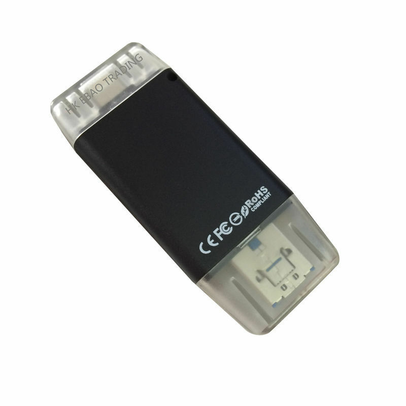 Black OTG SD TF Card Reader For iPhone 13 12 11 For iPad Samsung S5 S6 S7 Note 5 - Fresh Stock Dated February 2026