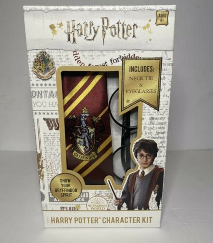 2 Harry Potter Character  Kit Griffindor Necktie & Eyeglasses, Halloween Party - Fresh Stock Dated December 2025