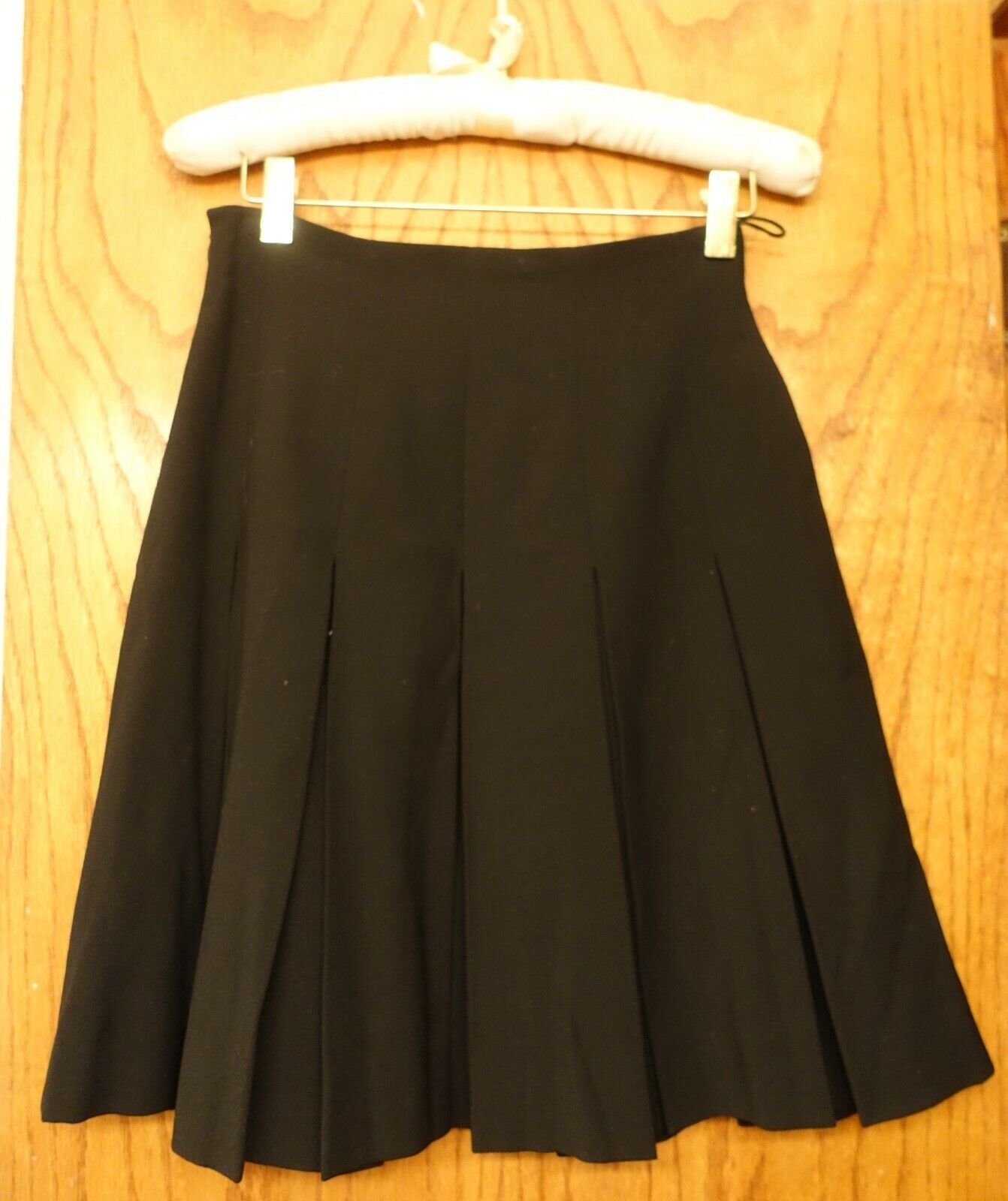MOSCHINO CHEAP AND CHIC BLACK WOOL KNIFE PLEATED MINI SKIRT VINTAGE 1990S I 40 6 - Fresh Stock Dated March 2026