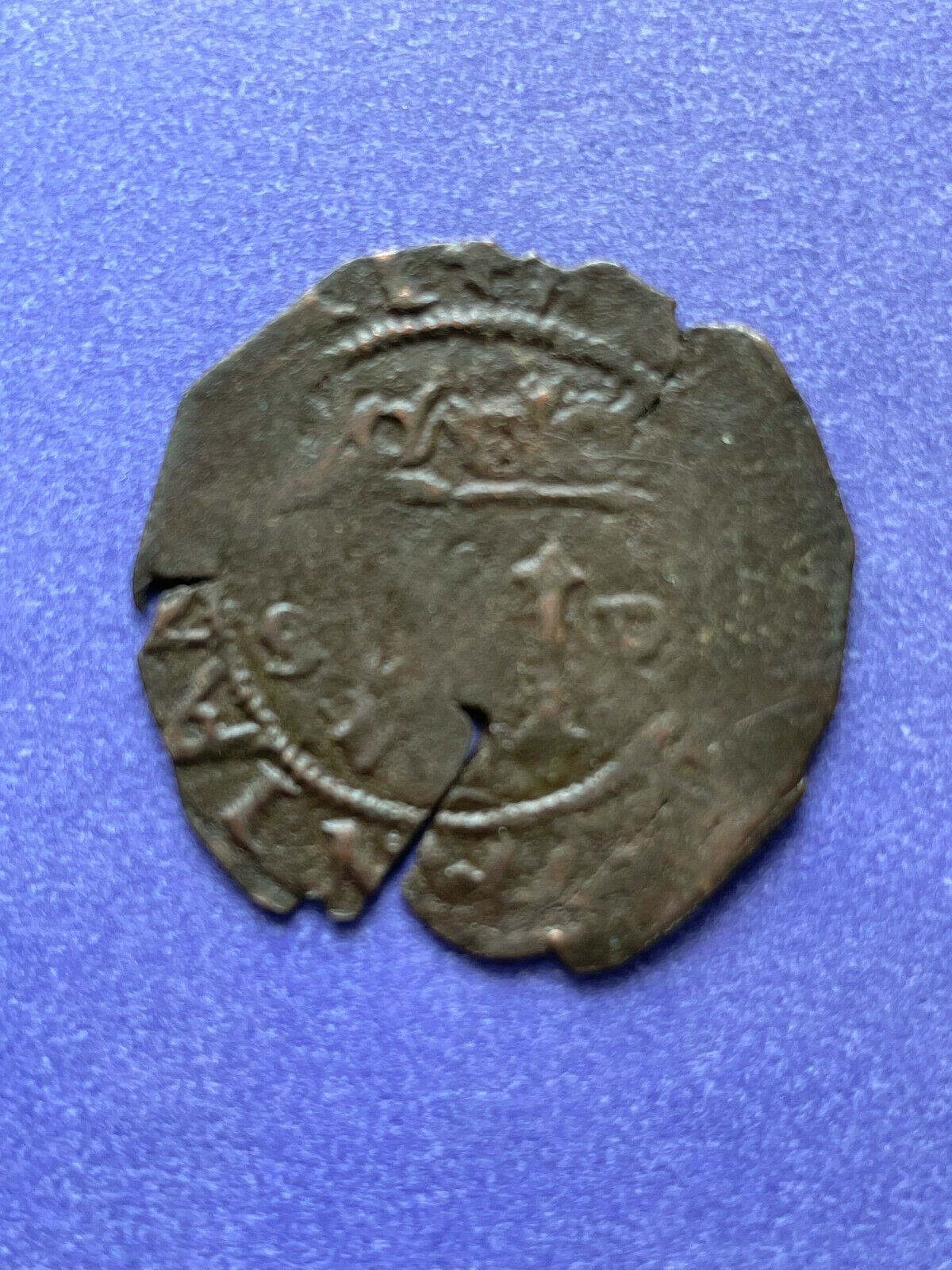 First Mint in America, SANTO DOMINGO 4 MARAVEDIS CARLOS & JUANA early1500, NICE. - Fresh Stock Dated December 2025